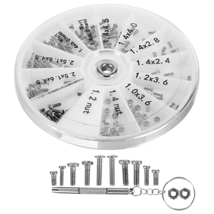 Kit de réparation de lunettes, Kits de lunettes, vis de lunettes, Kit d'outils, pièces de rechange,