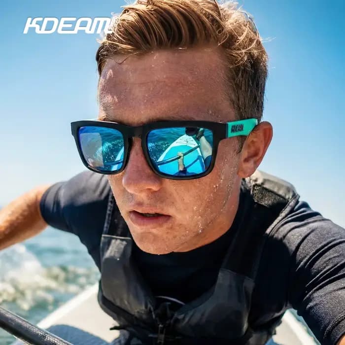 KDEAM Lunettes de soleil polarisées multicolores pour hommes et femmes, lunettes de soleil colorées