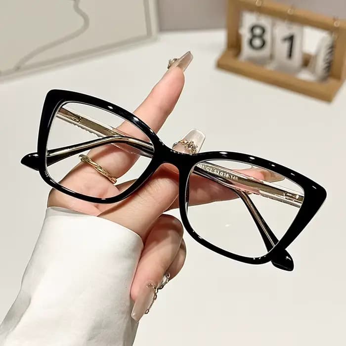 Lunettes de myopie œil de chat transparentes pour femmes TR90, marque de styliste, lunettes de lectu