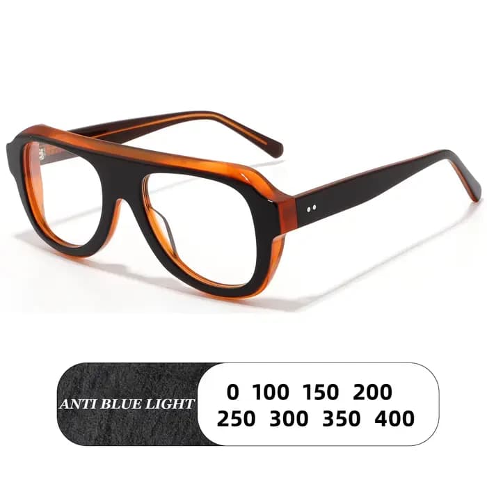 Lunettes de lecture aviateur tendance pour femmes et hommes, design de marque de luxe, montures épai