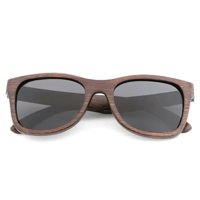 Lunettes de soleil en bambou marron, faites à la main, rétro, polarisées, pour femmes et hommes, pro