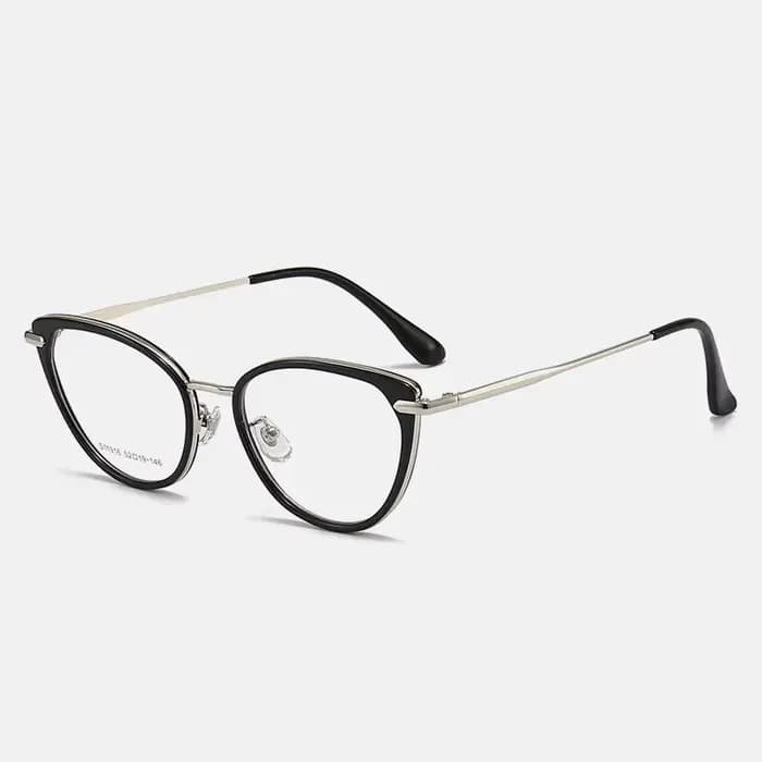 KANSEPT luxe mode oeil de chat noir femmes lunettes optique-lunetterie Anti bleu lentilles cadre