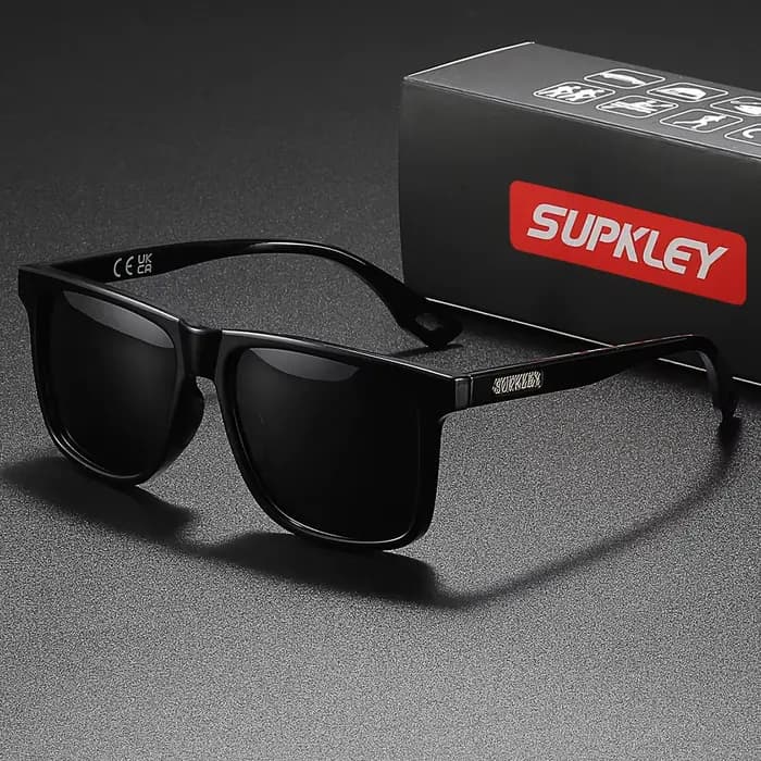 SUPKatteign- Lunettes de soleil de sport polarisées UV400 pour homme, légères, confortables, personn
