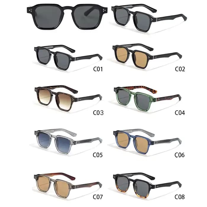 HBK mode Punk lunettes de soleil pour hommes classique carré lunettes de soleil Sports de plein air