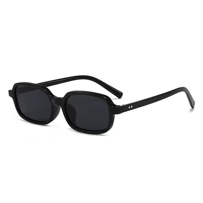 Lunettes de protection nouvelles petites lunettes de soleil rectangulaires femmes mode lentille colo