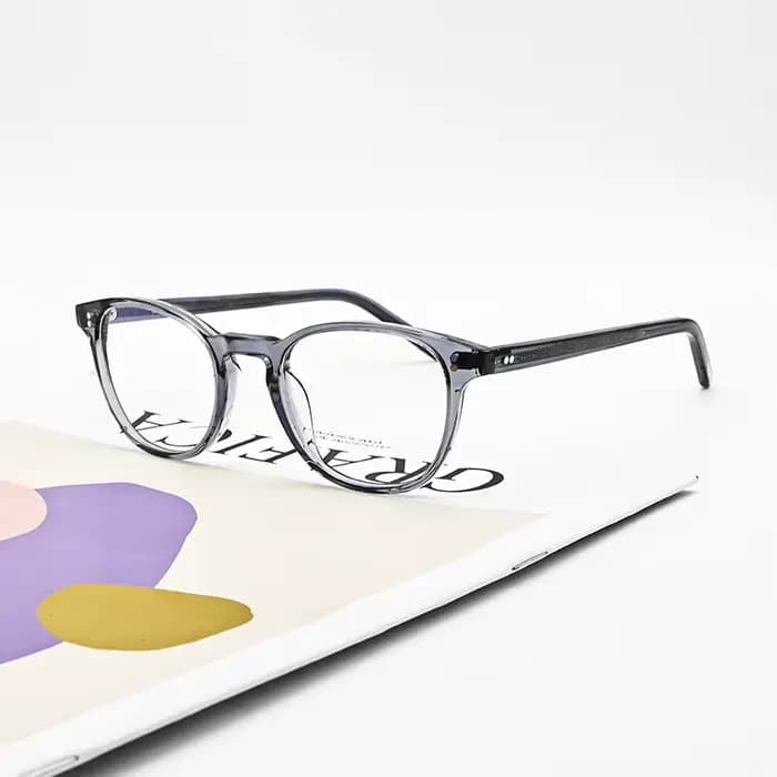Montures de lunettes ovales classiques rétro en acétate OV5219 pour hommes, montures de lunettes ten