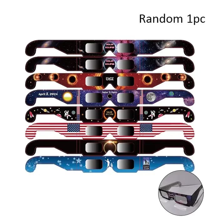 Lunettes d'éclipse solaire approuvées pour observation directe du soleil, anti-UV, pour observer les