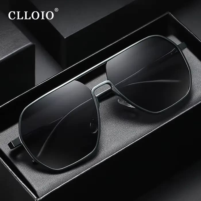 CLLOIO – lunettes de soleil photochromiques en aluminium pour hommes et femmes, polarisées, Anti-ébl