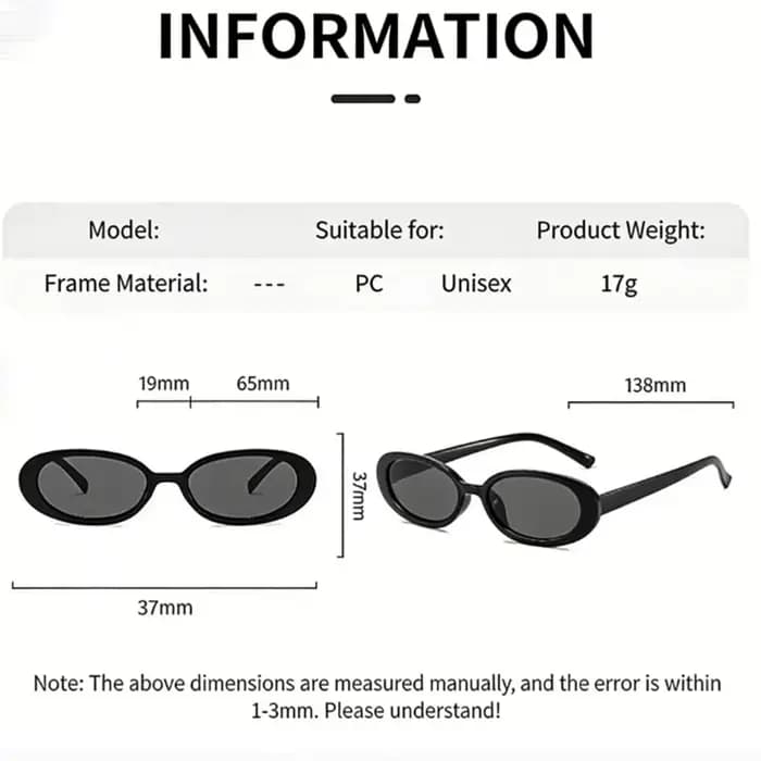 2 paires de lunettes de soleil classiques à monture ovale, lunettes de soleil décoratives à la mode