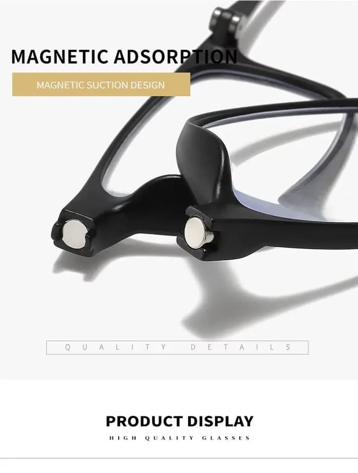 Lunettes de lecture magnétiques portables pour hommes et femmes, lunettes presbytes, aimant suspendu
