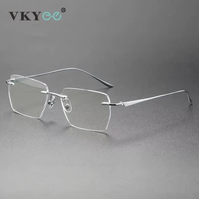 VICKY nouveau Business conception Simple sans monture pur titane lunettes femmes hommes lunettes opt