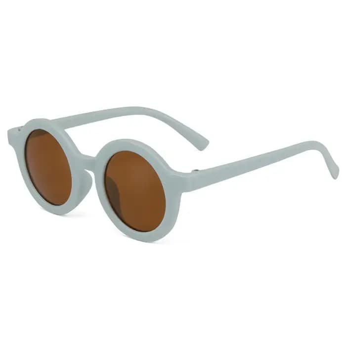 Lunettes de soleil pour enfants, monture ronde de style insert, lunettes de soleil pour bébés de 1 à