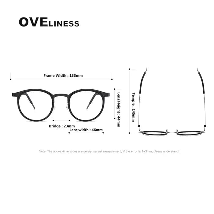 Monture de lunettes en titane pur pour hommes, Design de marque, en métal, Vintage, rondes, sur Pres