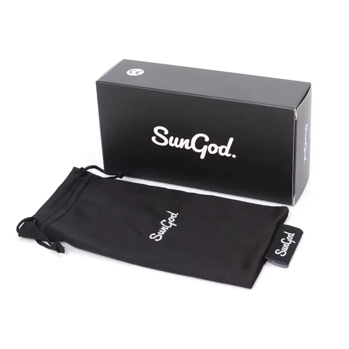 SUNGOD bleu miroir lunettes de soleil hommes lentille polarisée lunettes Vintage mode carré hommes l