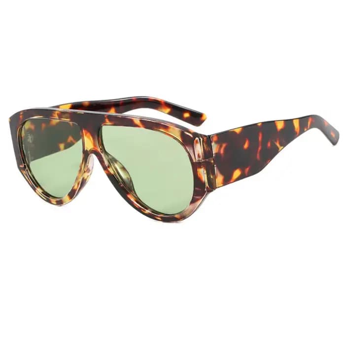Lunettes de soleil ovales vintage surdimensionnées pour hommes et femmes, UV400, verres dégradés ver
