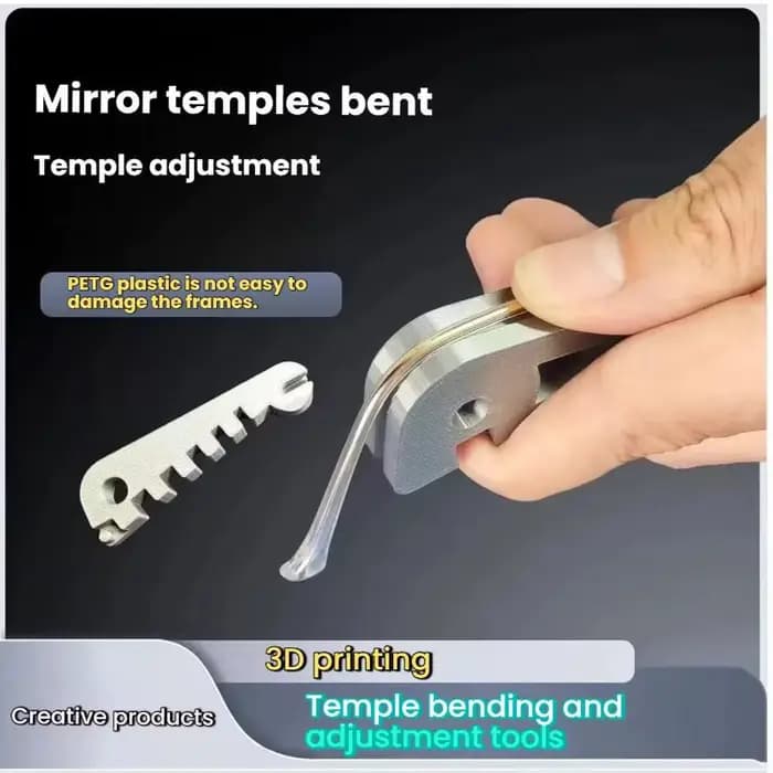 2 pièces Ajusteur de courbure pour lunettes, outil professionnel d'opticien pour le pliage des montu