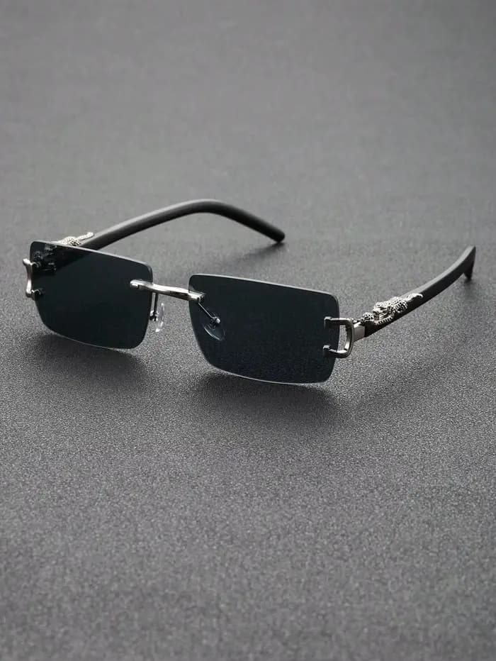 Lunettes de soleil unisexes classiques à monture carrée, en métal, à la mode, pour cyclisme en plein