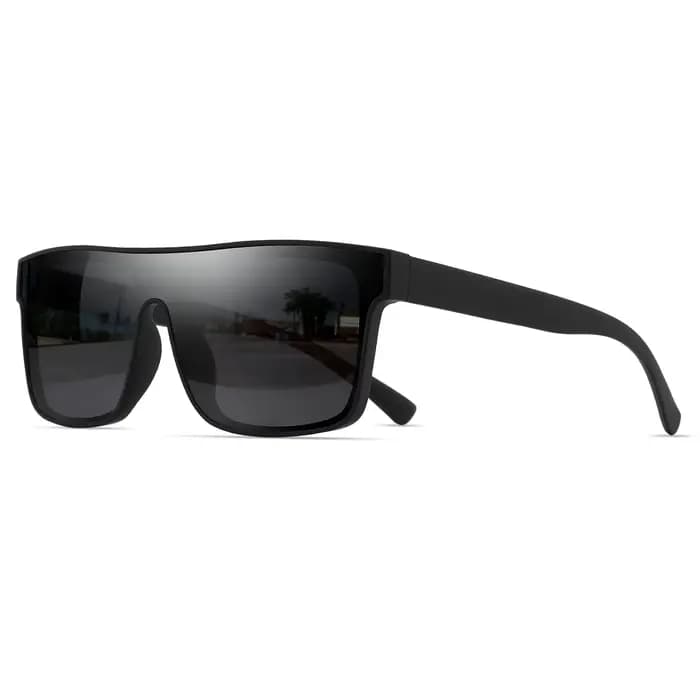 Lunettes de soleil de sport carrées classiques à la mode – Temples à motifs, unisexe pour le cyclism