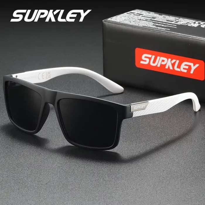 SUPKLEY Lunettes de soleil polarisées de style professionnel légères et confortables avec monture ca