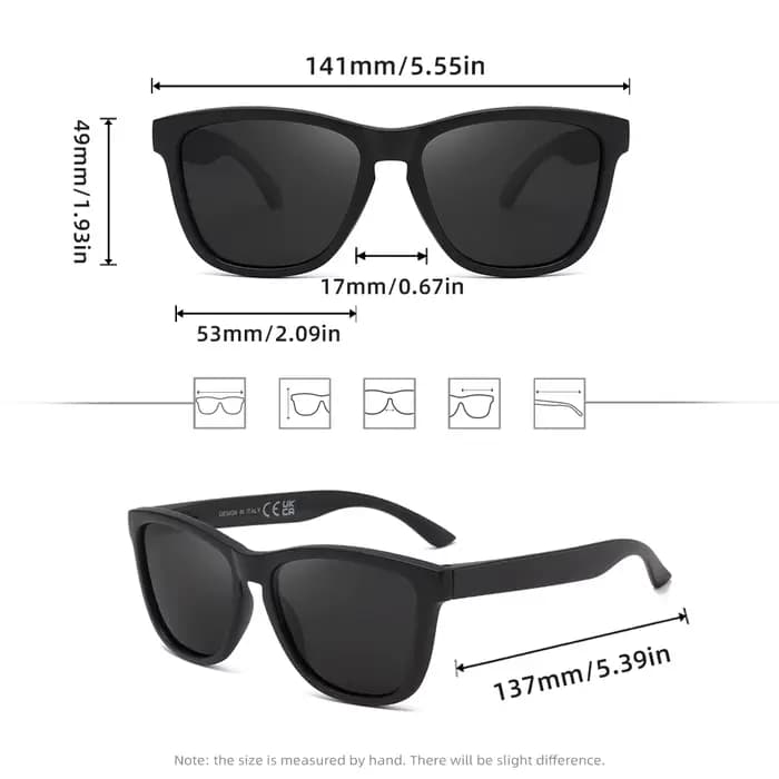 Lunettes de soleil polarisées Anti-UV400 pour hommes et femmes, légères, pour la conduite en plein a