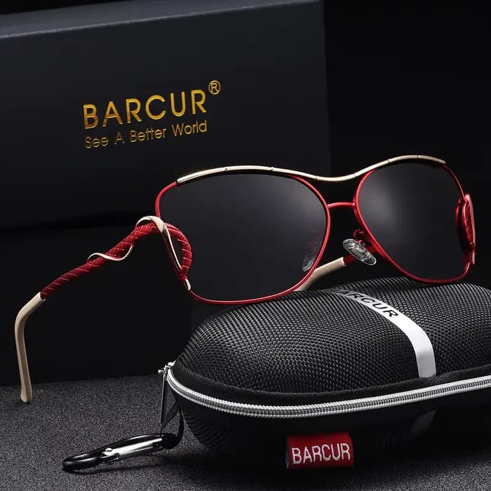 BARCUR-Lunettes de soleil polarisées vintage pour femmes, accessoires de marque à la mode, décontrac