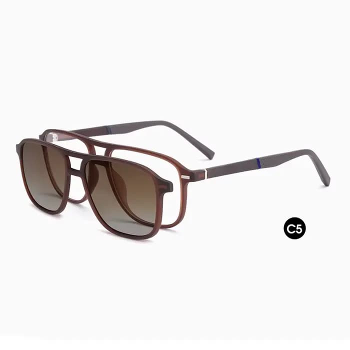 Ceofy Hommes Lunettes Cadre Optique De Mode Soleil Clip Sur Polarized Marque Conception Conduite Lun