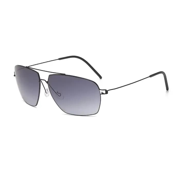 Lunettes de soleil aviateur classiques pour hommes, monture en métal doré, verres verts, style rétro