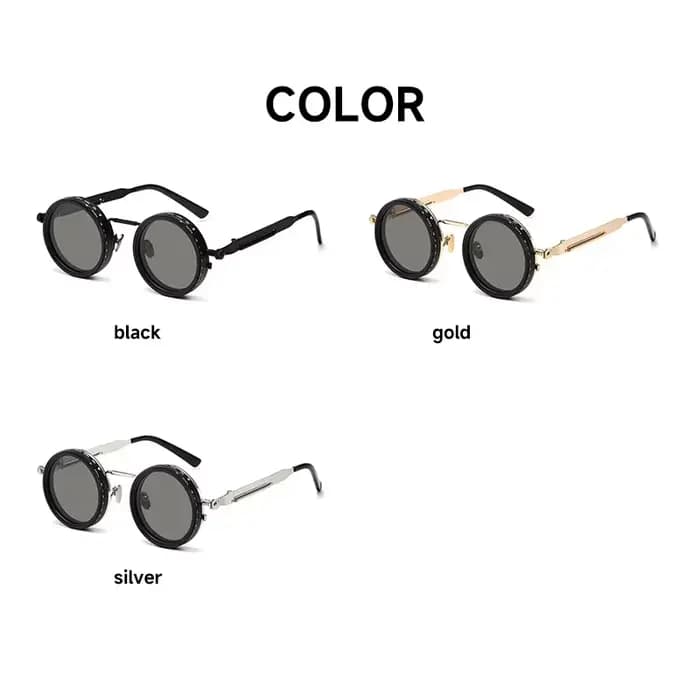 Lunettes de soleil rondes polarisées hommes ND9 lunettes de soleil à gradation réglable femmes rétro