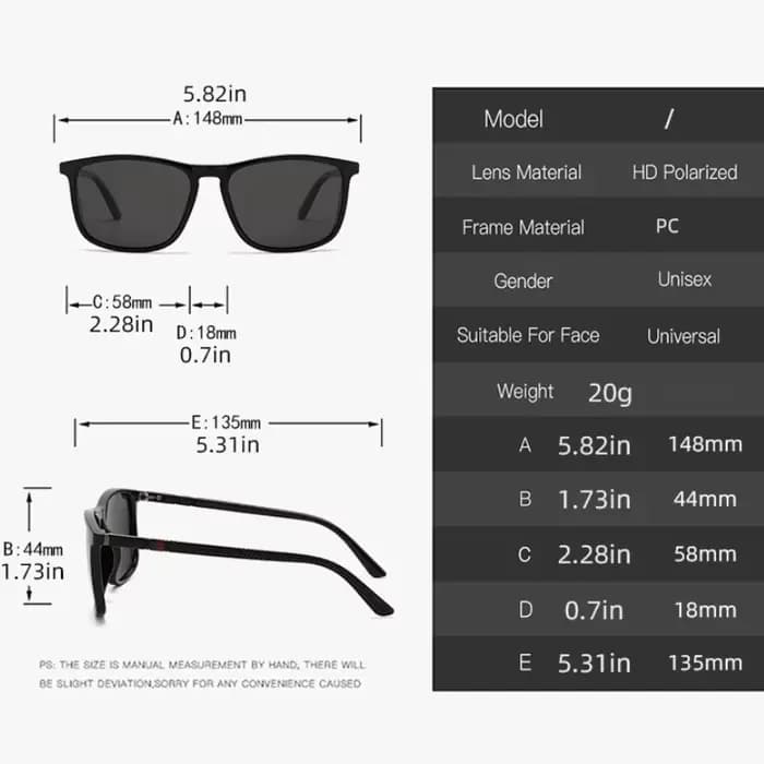 Nouvelle marque De luxe lunettes De soleil polarisées hommes cadre carré classique femmes lunettes c