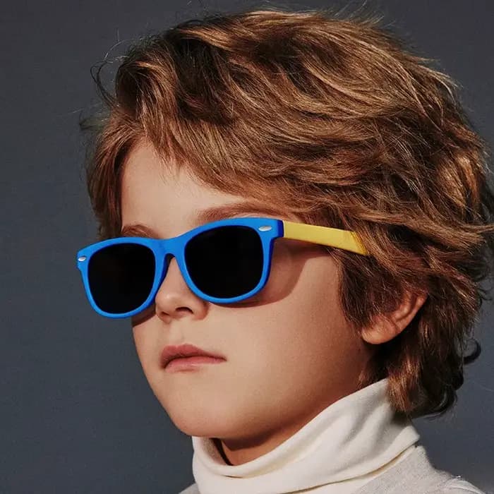 Nouvelles lunettes de soleil assorties aux couleurs pour enfants pour garçons et filles, Version, pa