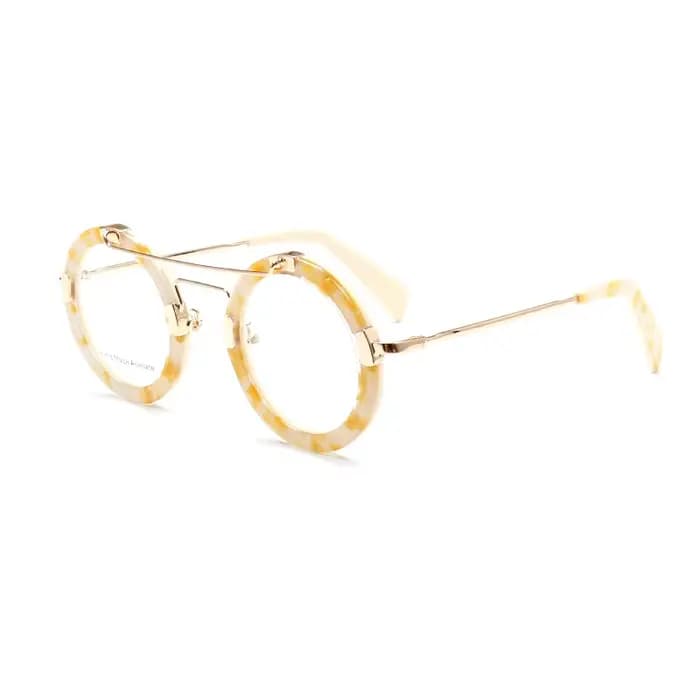 Rétro femmes lunettes rondes cadre hommes lunettes optiques montures surdimensionné lunettes de Pres