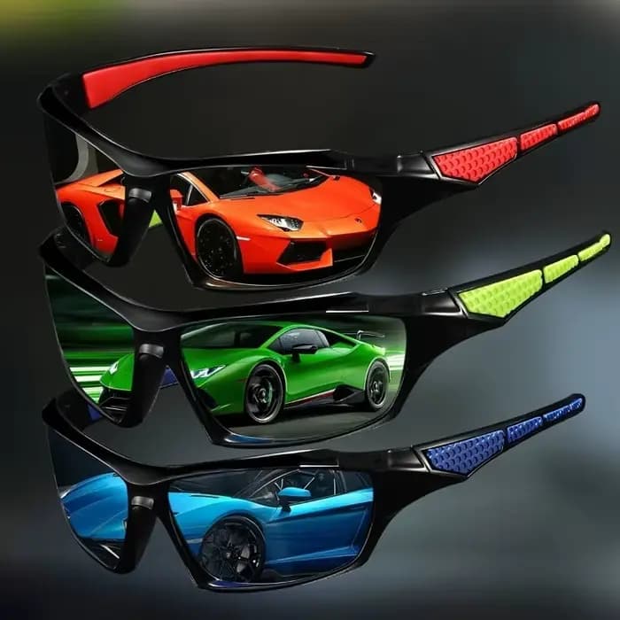 3/6 paires de lunettes colorées et tendance pour la photographie quotidienne et les fêtes
