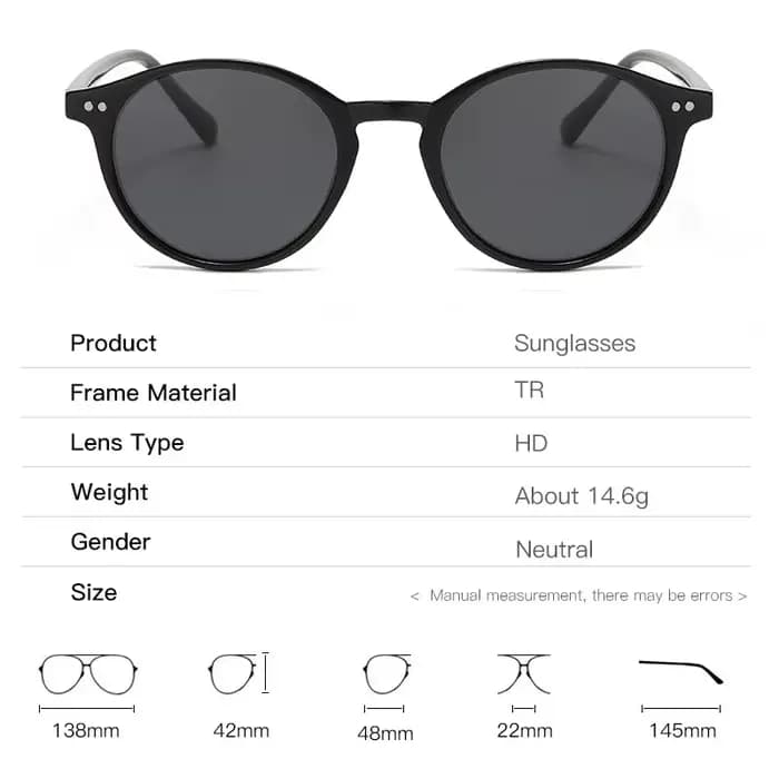 Lunettes de soleil polarisées rondes rétro pour hommes et femmes, monture léopard classique, mode no