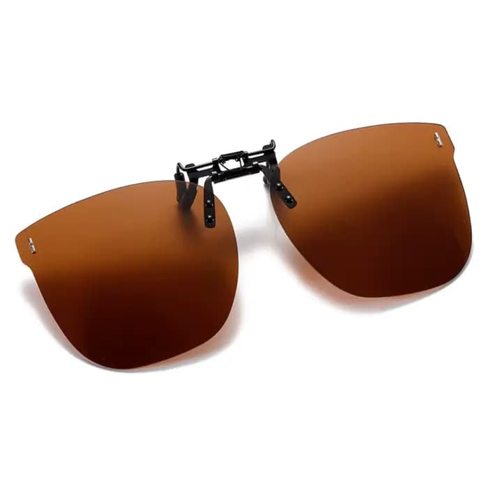 Lunettes de soleil à clipser de forme carrée, à porter sur des lunettes de vue, ultra-légères, prote