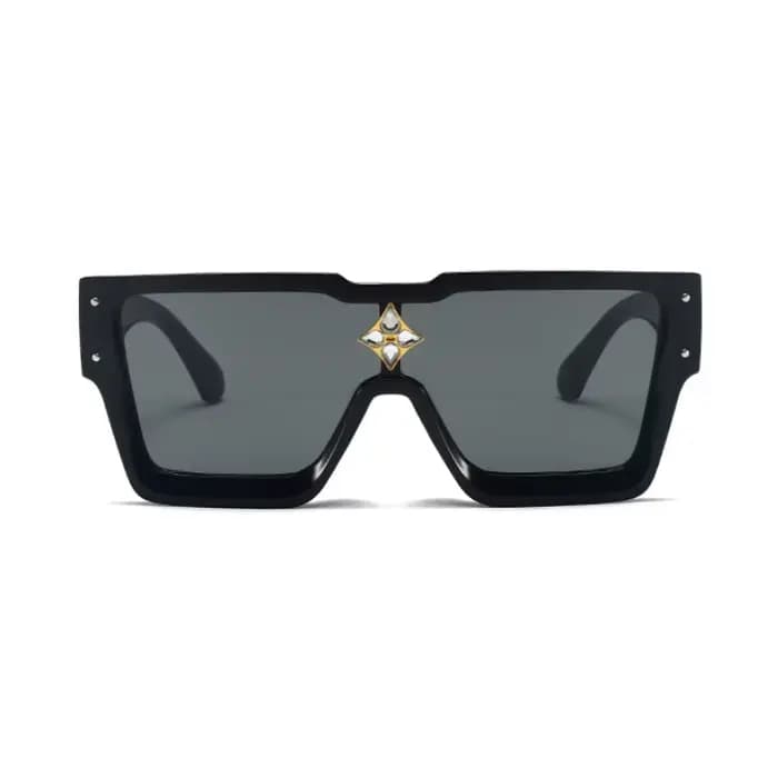 Lunettes de soleil carrées de luxe en diamant pour hommes et femmes, lunettes de soleil de marque de