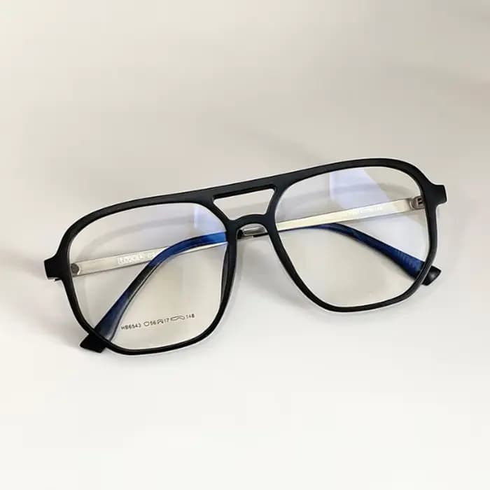 Lunettes à double pont à grande monture, à la mode, amincissant, Design du visage, Style de personna