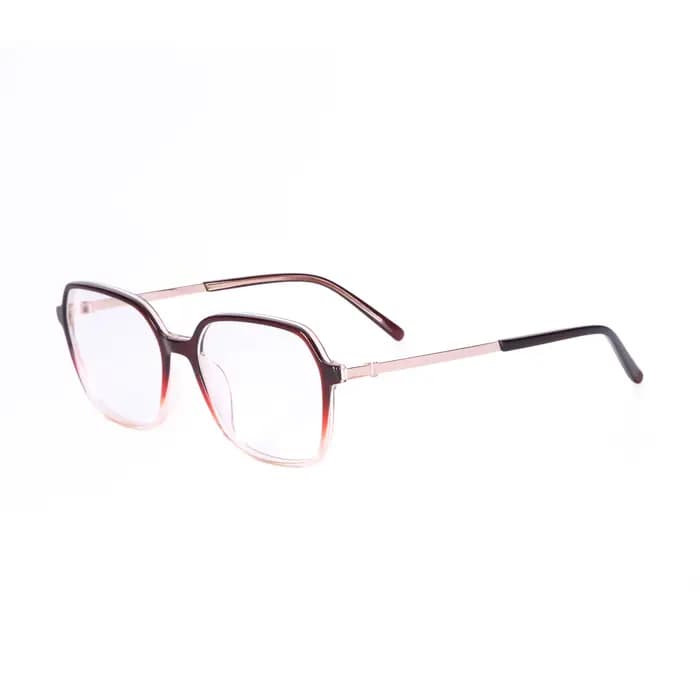 Lunettes optiques rétro à la mode pour femmes avec des styles tendance et sexy. Temples métalliques