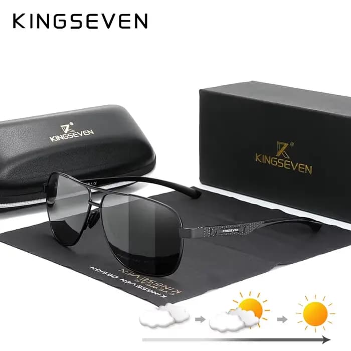 KINGSEVEN lunettes de soleil polarisées en aluminium hommes UV400 HD lentille pilote Protection des