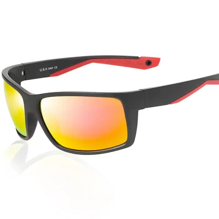 Reefton lunettes de soleil polarisées hommes 580P carré lunettes de Sport marque concepteur conduite