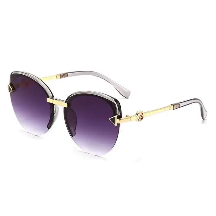Lunettes de soleil tendance à monture large effet œil de chat avec protection UV, polyvalentes et él