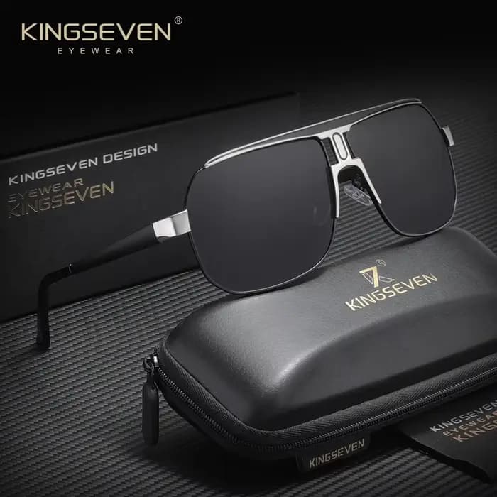 KINGSEVEN – lunettes de soleil polarisées pour hommes et femmes, monture large, pour la conduite en