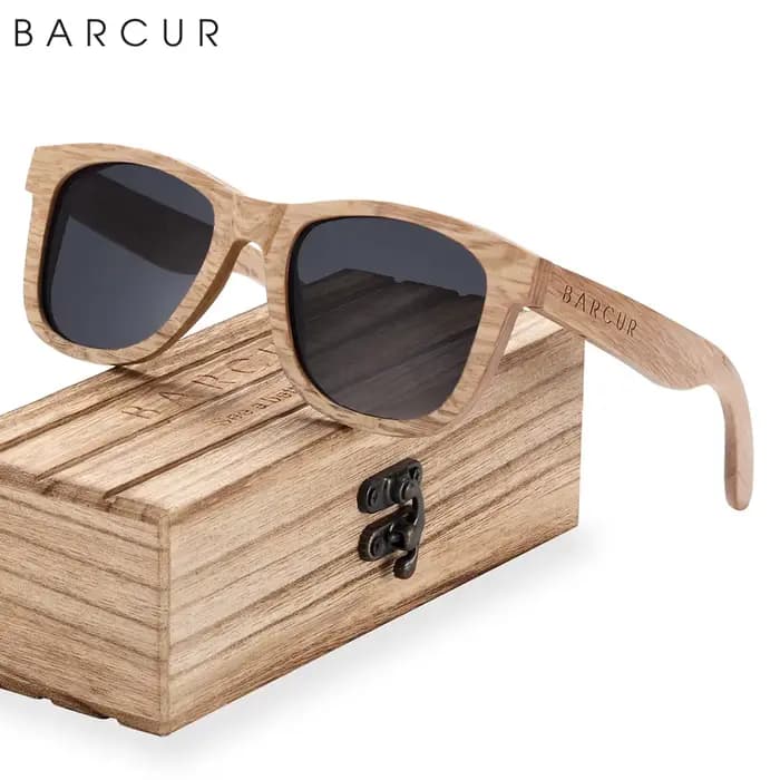 Lunettes de soleil en bois naturel hommes lunettes de soleil polarisées femmes voyage lunettes Vinta