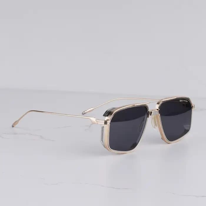 Lunettes de soleil de pilote JAGGER Decade Collection, luxe, artisanat doré, pour hommes, qualité su
