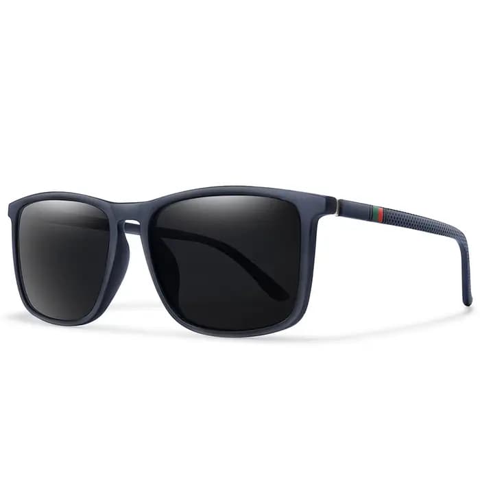 Lunettes de soleil de cyclisme polarisées classiques carrées de luxe, coupe-vent, UV400, pour hommes