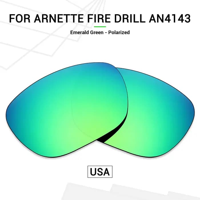 SNARK – verres de remplacement polarisés pour lunettes de soleil Arnette Fire Drill AN4143, plusieur