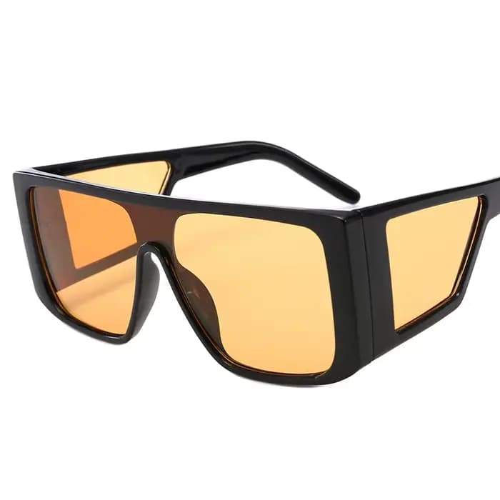 Lunettes de soleil surdimensionnées pour hommes, lunettes de soleil rétro pour hommes