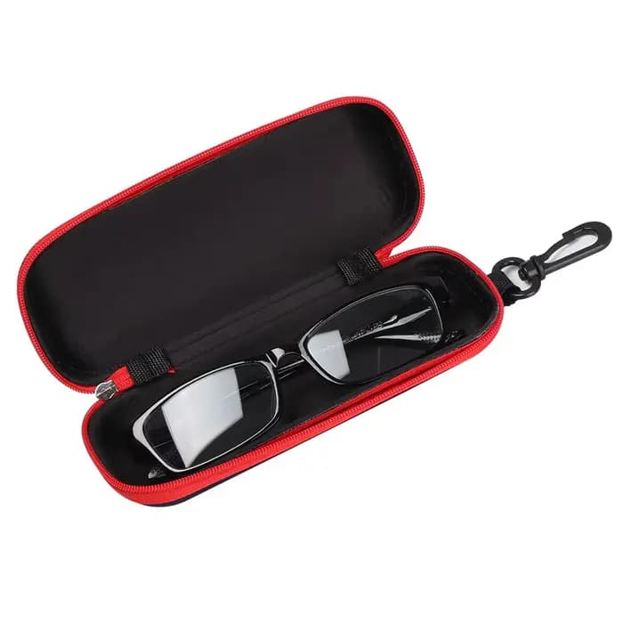 Boîte à Lunettes en Tissu Denim à Fermeture Éclair, Conteneur de Protection, Étui pour Lunettes de L