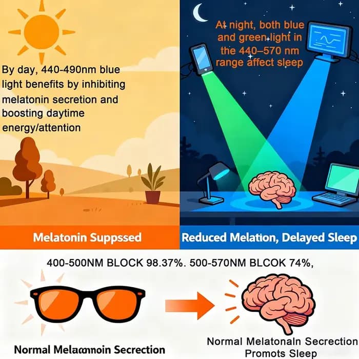 Lunettes pour hommes lunettes d'ordinateur bloquant la lumière bleue Orange jaune verres clairs lune