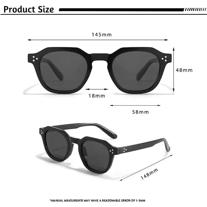 CATERSIDE rétro lunettes de soleil polarisées hommes acétate Temple/TR cadre polygone femmes lunette