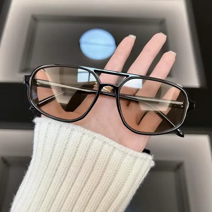Lunettes de soleil carrées rétro classiques pour hommes et femmes, lunettes de soleil miroir vintage